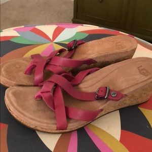 Ugg pink wedges